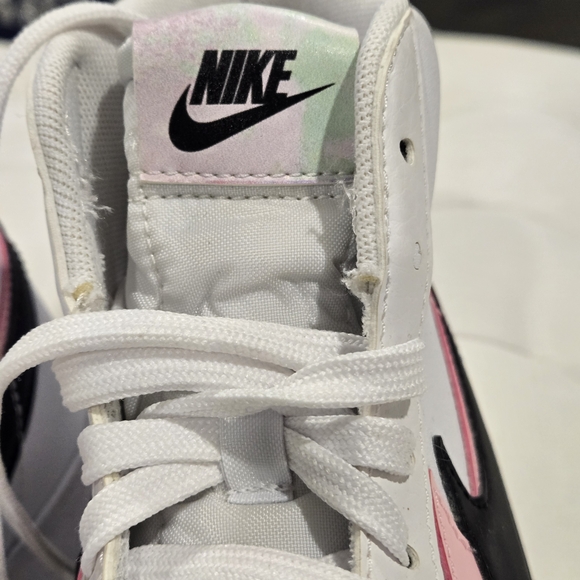 Nike Blazers High-Top Sneakers - White, Pink, and Black sz 7 - Picture 9 of 16